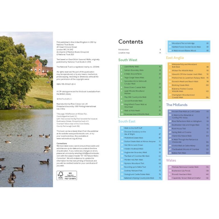 100 Nature Walks &#8211; Paperback Book