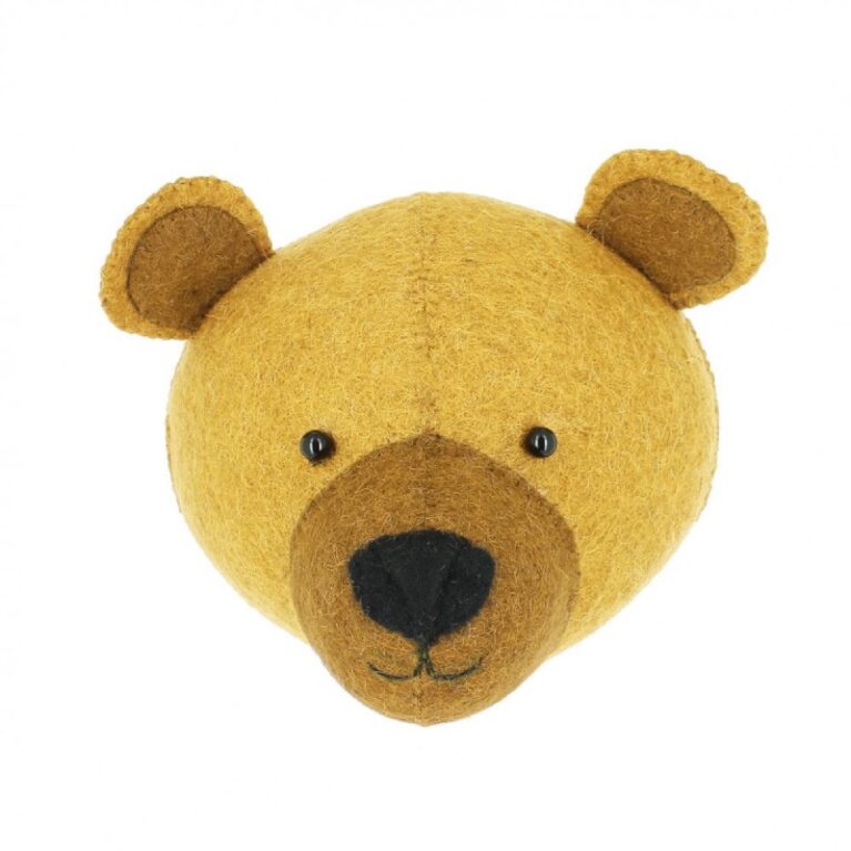 Mini Bear Cub Head Wall Decoration