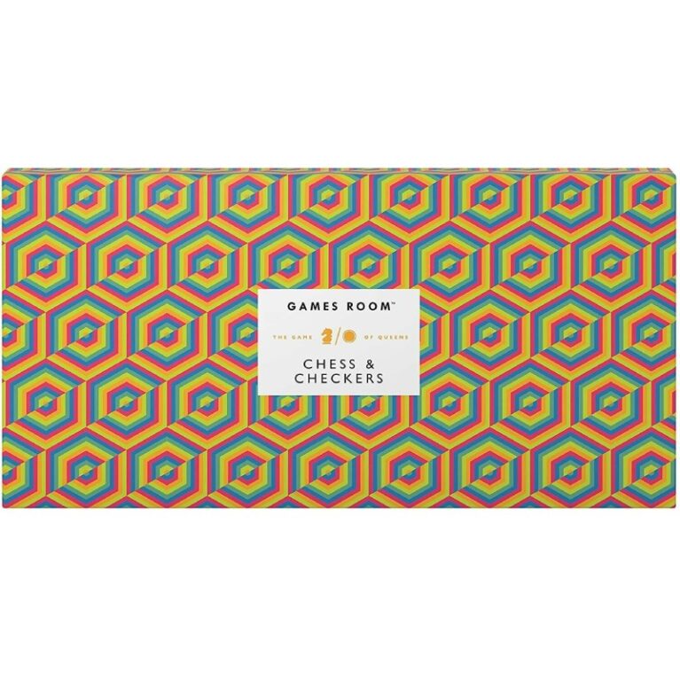 Chess And Draughts Set In Psychedelic Packaging