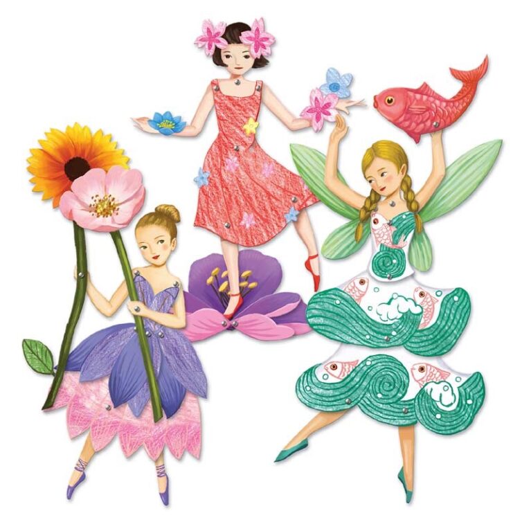 Fairies &#8211; Jumping Jacks To Colour In 6+