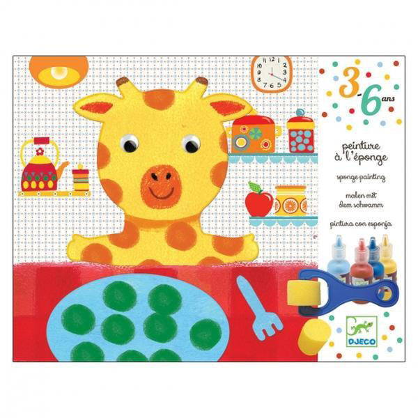 Cuddly Toy Adventures Sponge Painting By Djeco 3-6yrs
