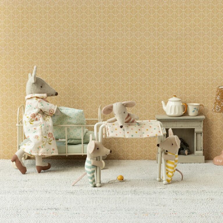 Baby Mouse Nursery Table In Off White By Maileg 3+