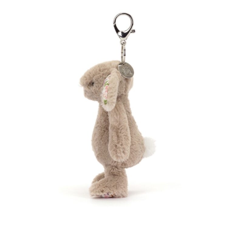 Blossom Beige Bunny &#8216;Petal&#8217; Bag Charm By Jellycat 1+