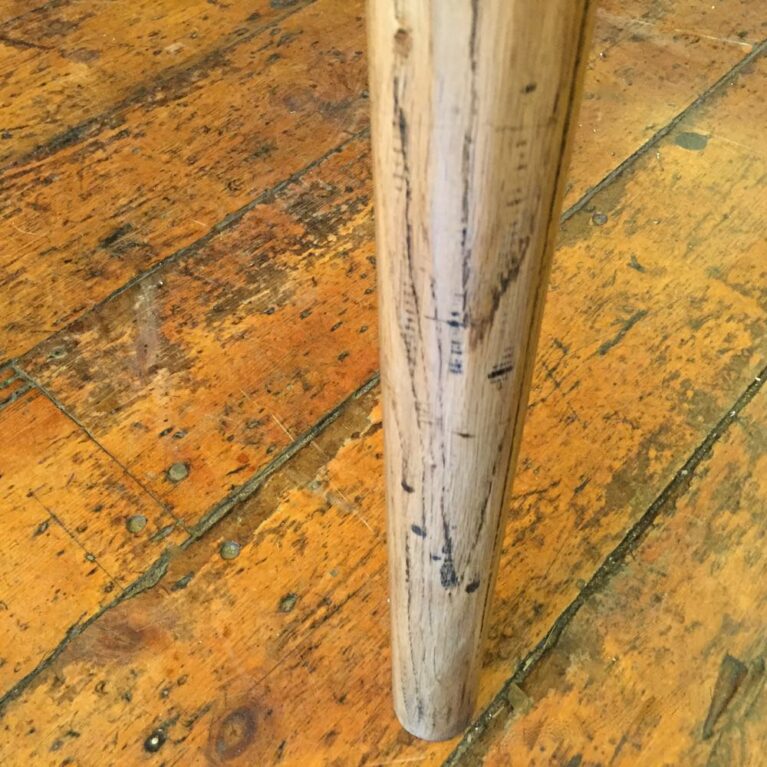 Gotland 1.5m Rectangular Oak Retro Dining Table Splayed Legs