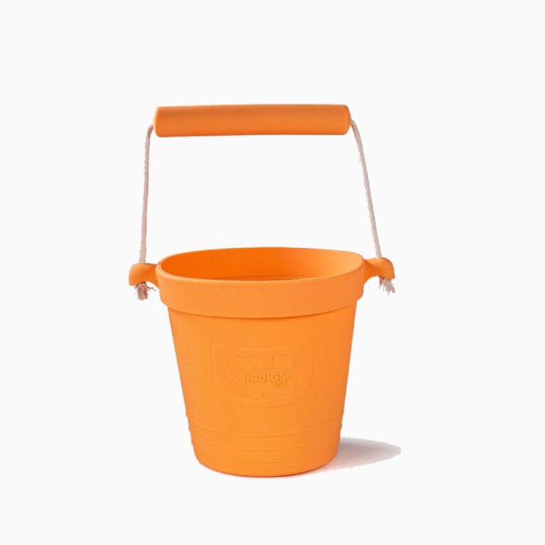Children&#8217;s Foldable Bucket In Apricot Orange 18m+
