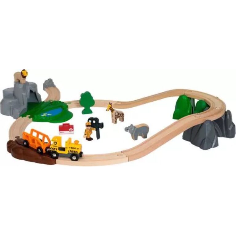 Safari Adventure Set By Brio Wooden Railway 3+