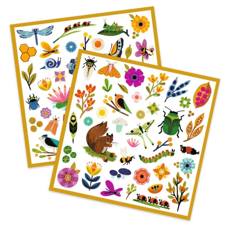 Garden &#8211; Pack Of 160 Stickers By Djeco 4+