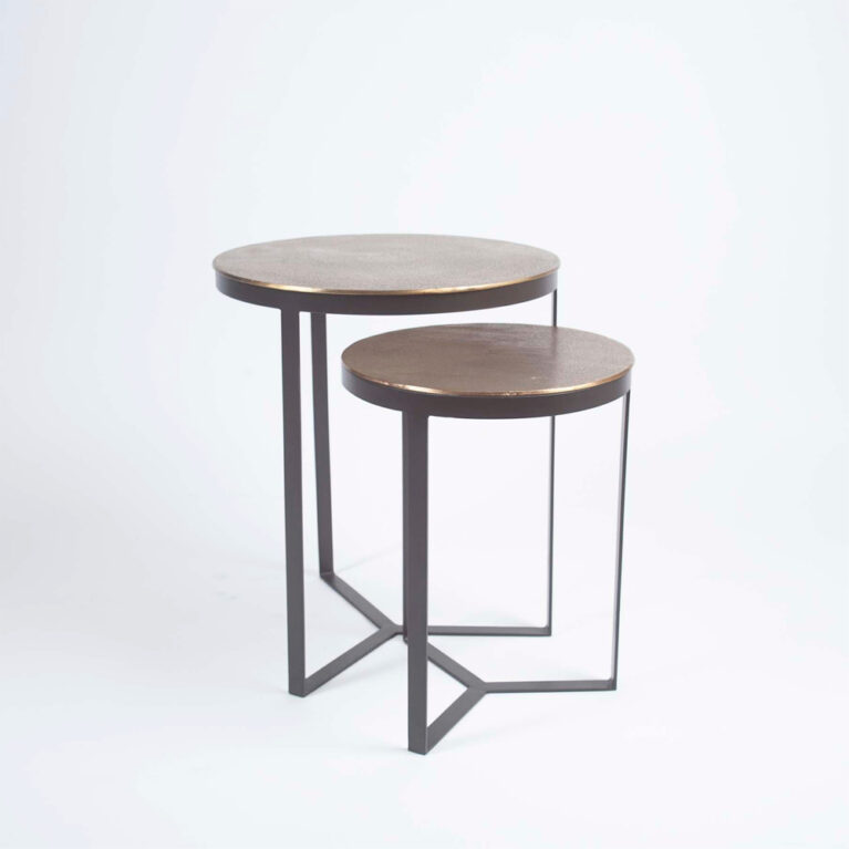 Pair Of Maba Metal Nesting Tables
