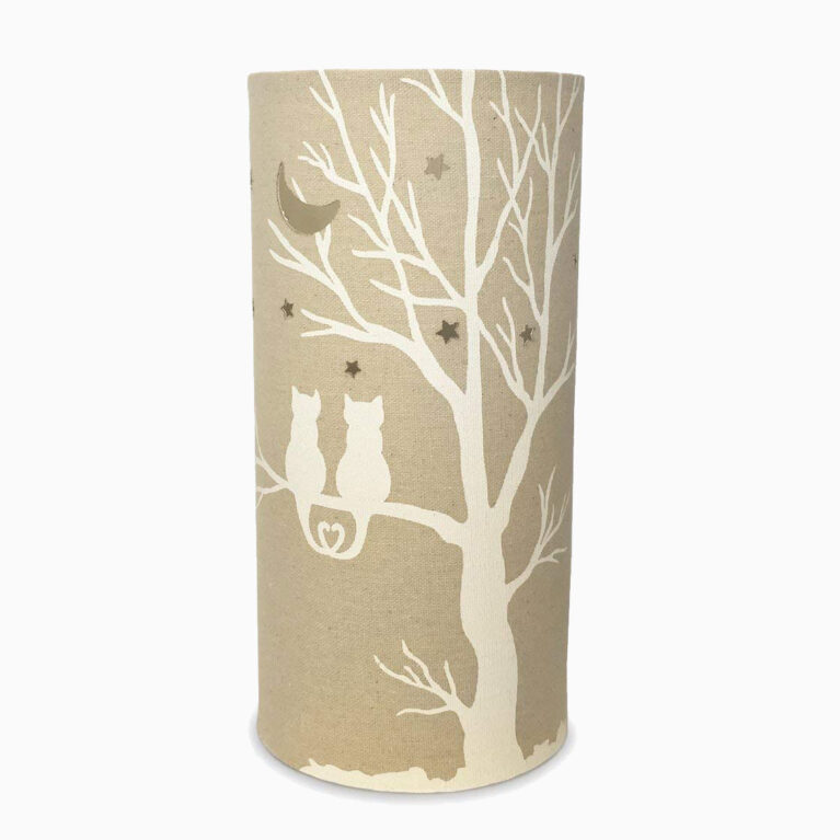 Cat Love &#8211; Cylindrical Fabric Lamp