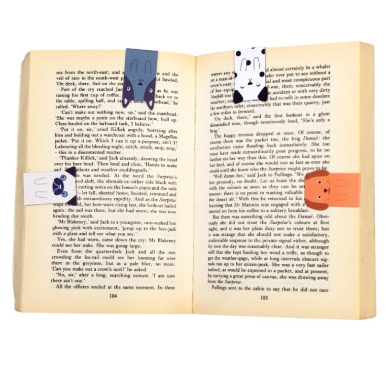Set Of 4 Magnetic Bookmarks &#8211; Dogs