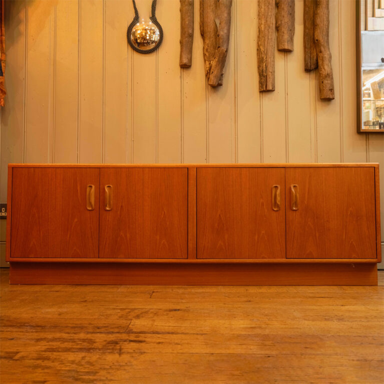 1960s Vintage Low Teak Sideboard By G Plan