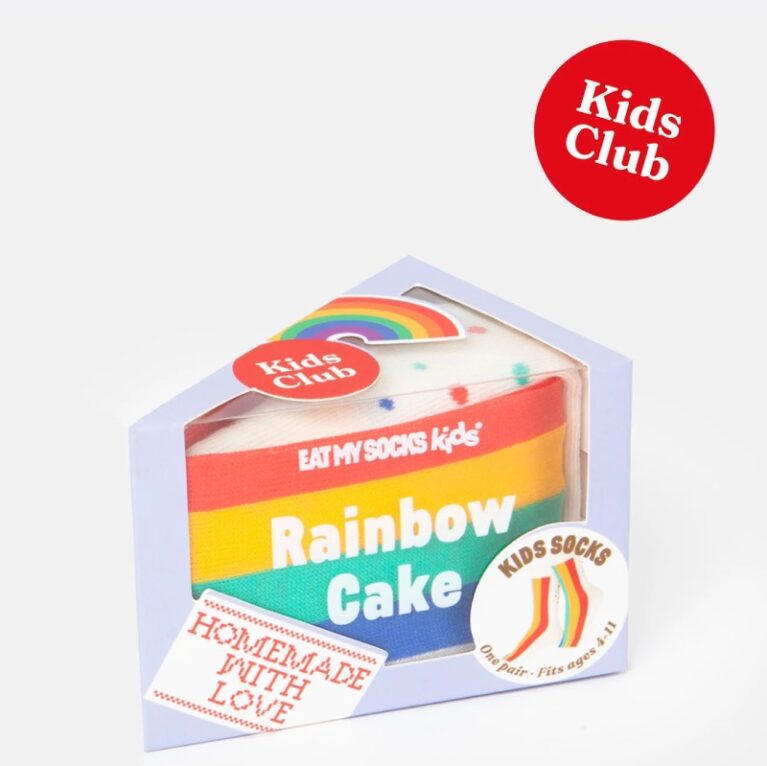 Rainbow Cake &#8211; Children&#8217;s Pair Of Novelty Socks