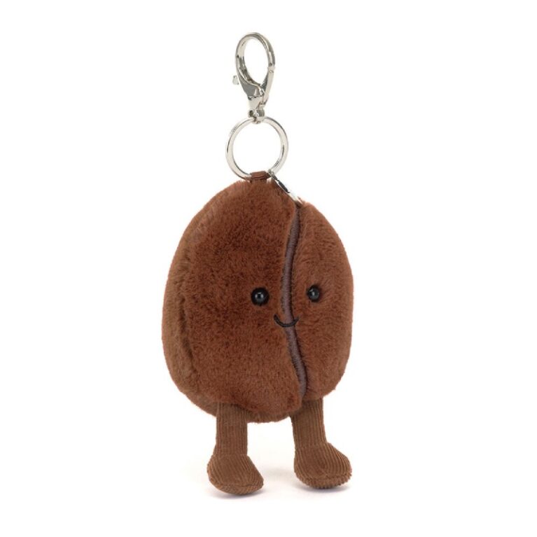 Amuseables Coffee Bean Bag Charm By Jellycat 1+