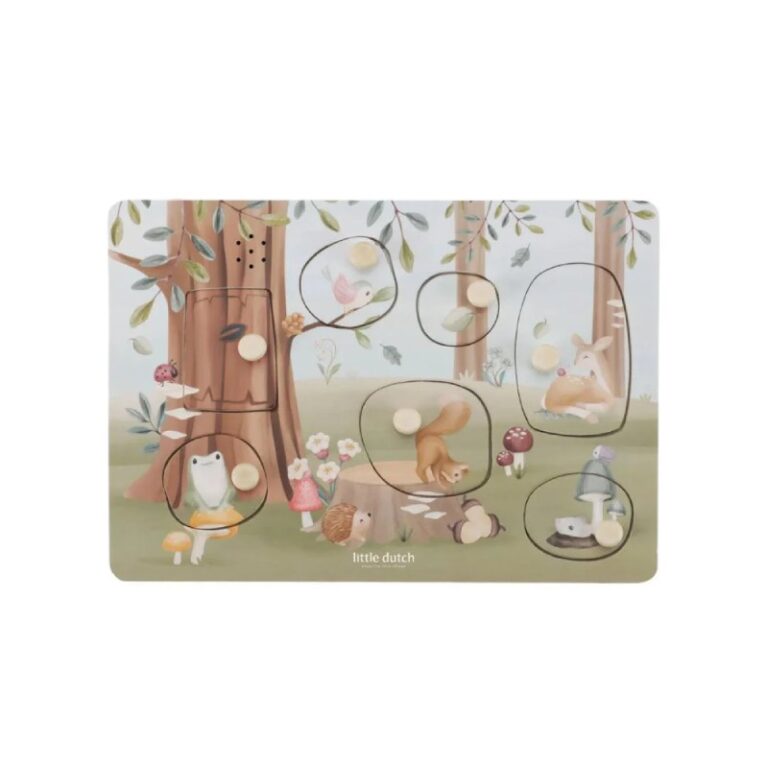 Forest Friends Wooden Sound Puzzle By Little Dutch 1+