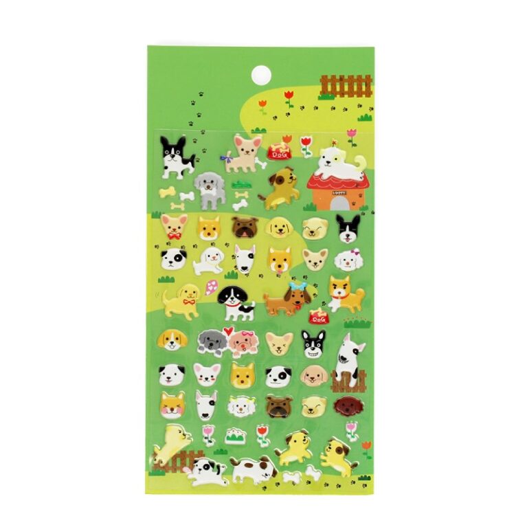 3D Puffy Stickers &#8211; Dogs