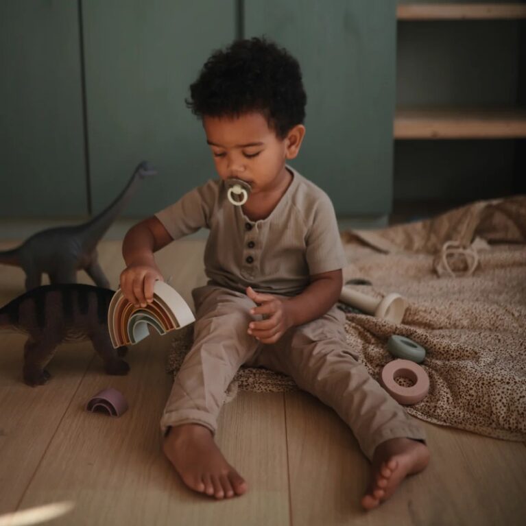 Rainbow Stacking Toy In Tropical Colours 1+