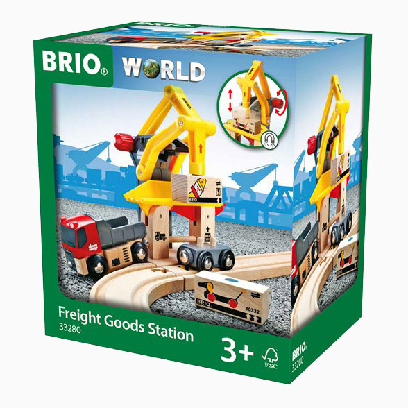 BRIO® Freight Goods Station  Wooden Railway Age 3+