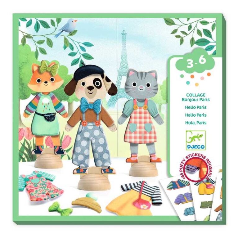 Bonjour Paris &#8211; Collage Craft Kit By Djeco 3+