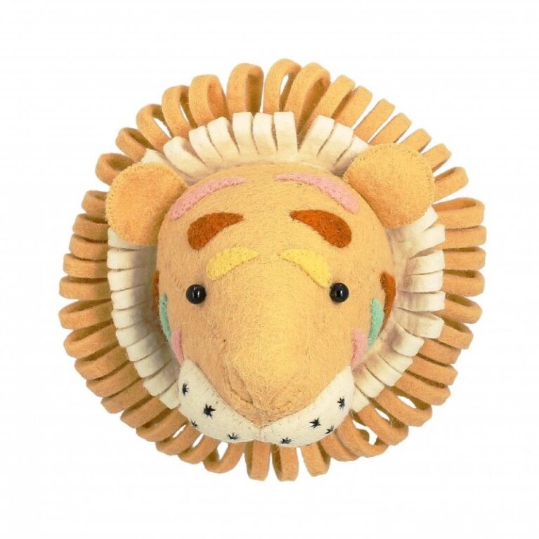 Mini Natural Tiger Head Wall Decoration