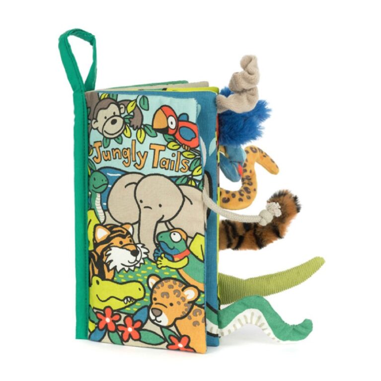 Jungly Tails Soft Fabric Book By Jellycat 0+