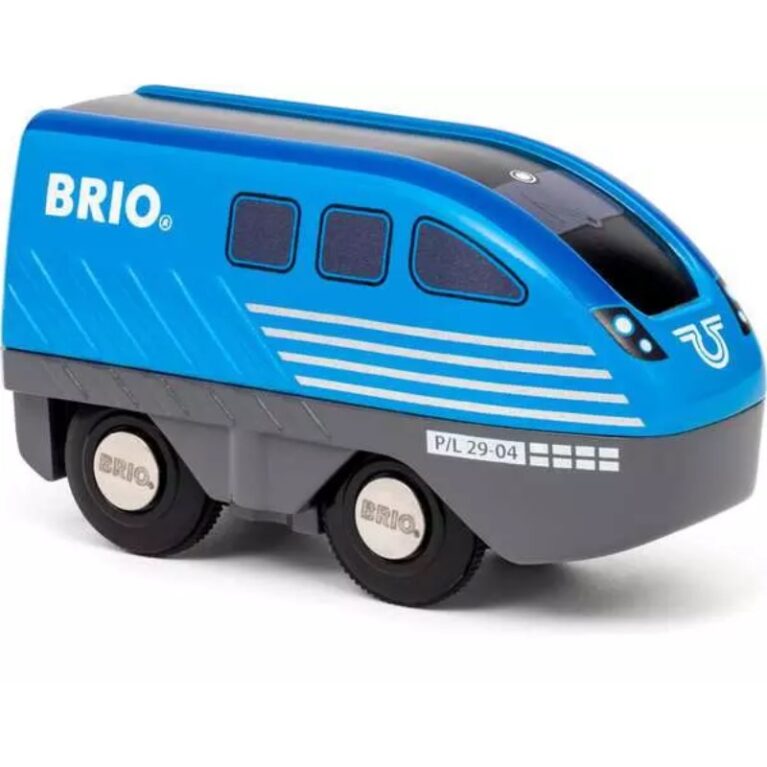 Pull Back Train Brio Wooden Railway 3+
