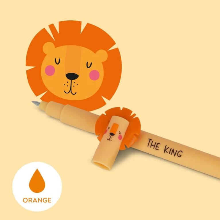 Orange Lion &#8211; Legami Erasable Gel Pen