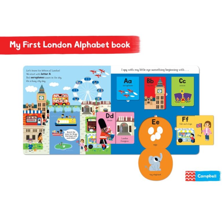 My First London Alphabet &#8211; I Spy Flap Board Book