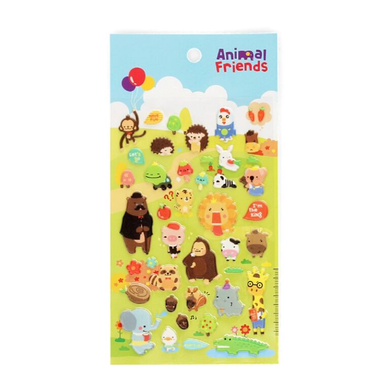3D Puffy Stickers &#8211; Animal Friends