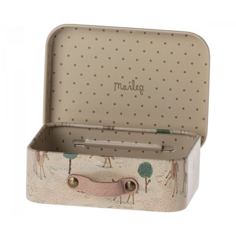 Mini Metal Suitcase In Unicorn Print By Maileg 3+