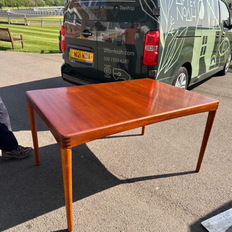 Vintage 1960s Teak Extending Dining Table By Bramin