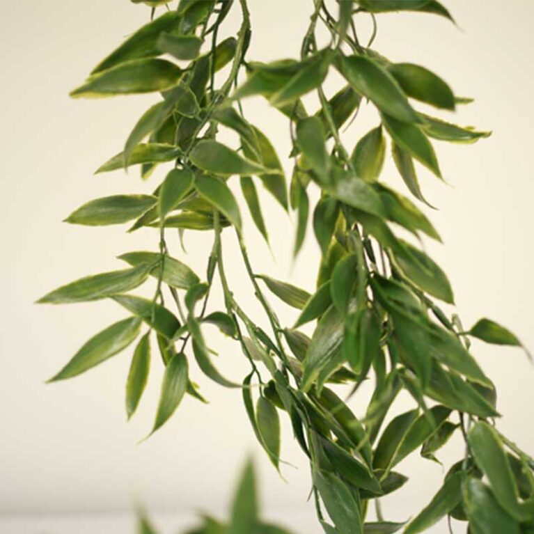 Faux Green Leaves Trailing Spray