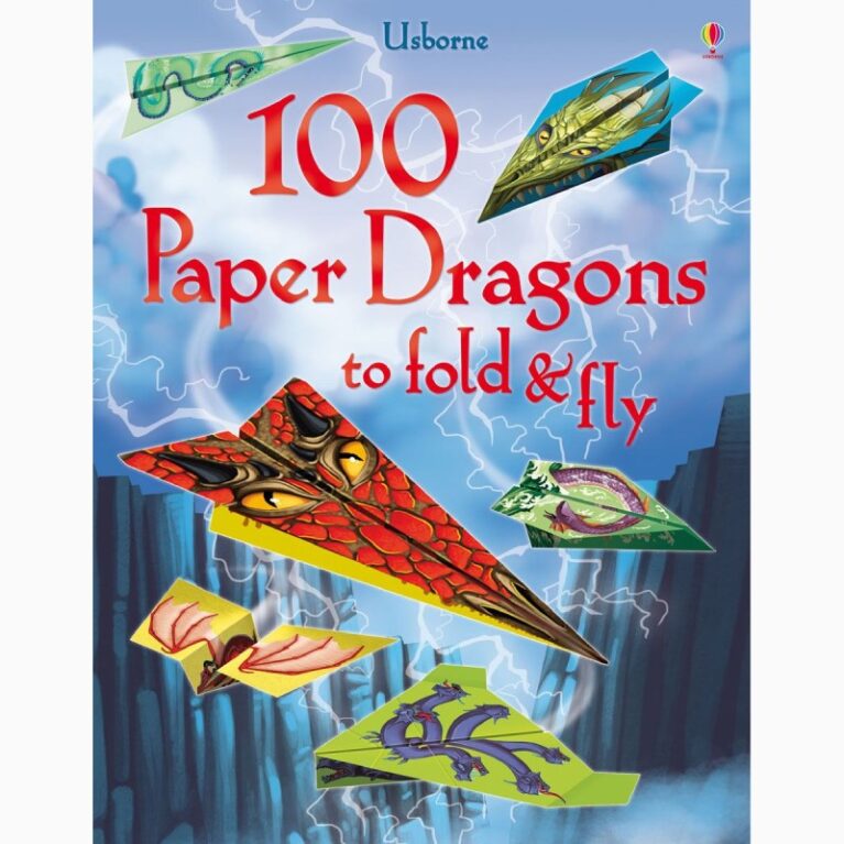 100 Paper Dragons To Fold &#038; Fly &#8211; Paperback Book