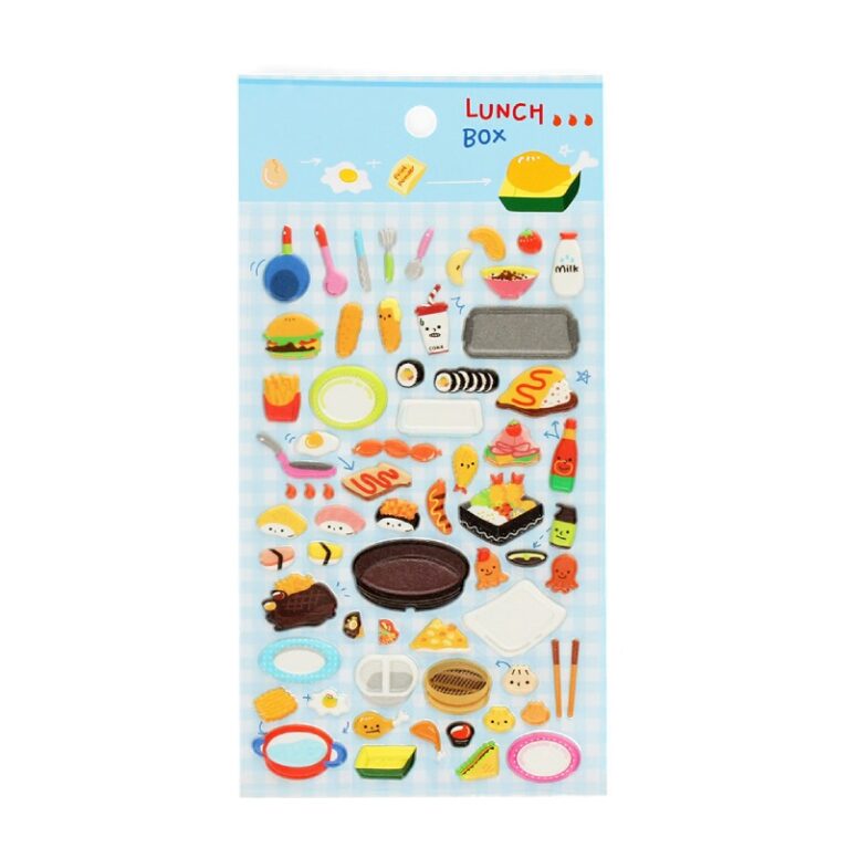 3D Puffy Stickers &#8211; Lunch Box