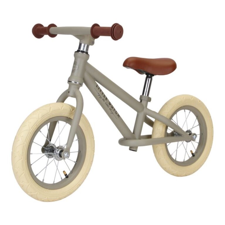 Metal Balance Bike In Matte Olive 2+