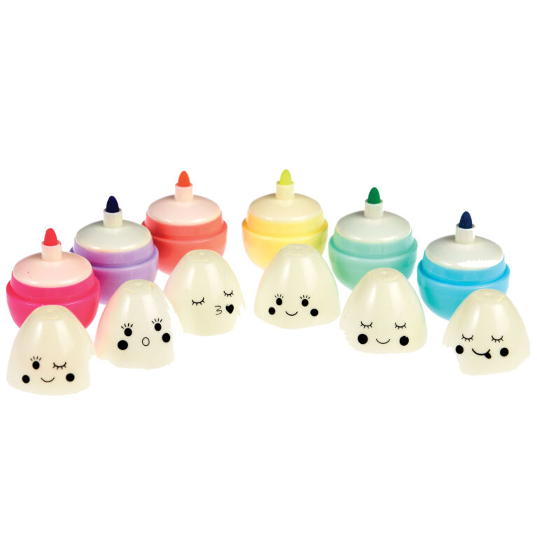 Emoji Egg Set Of 6 Felt Tip Pens