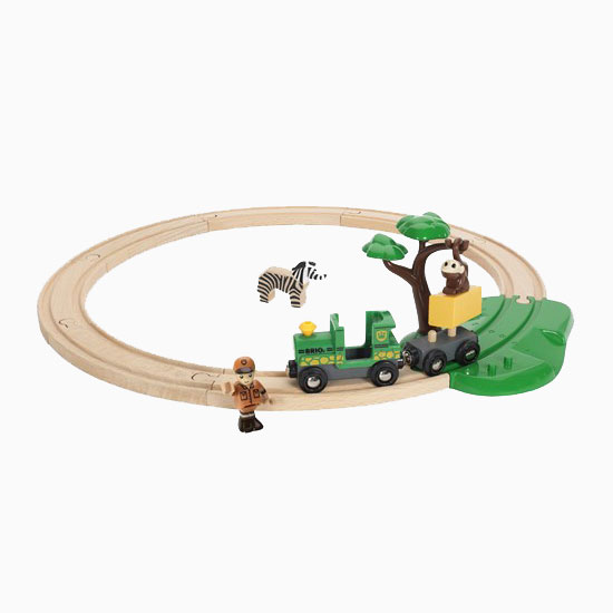 BRIO® Safari Railway Set Wooden Railway 3+