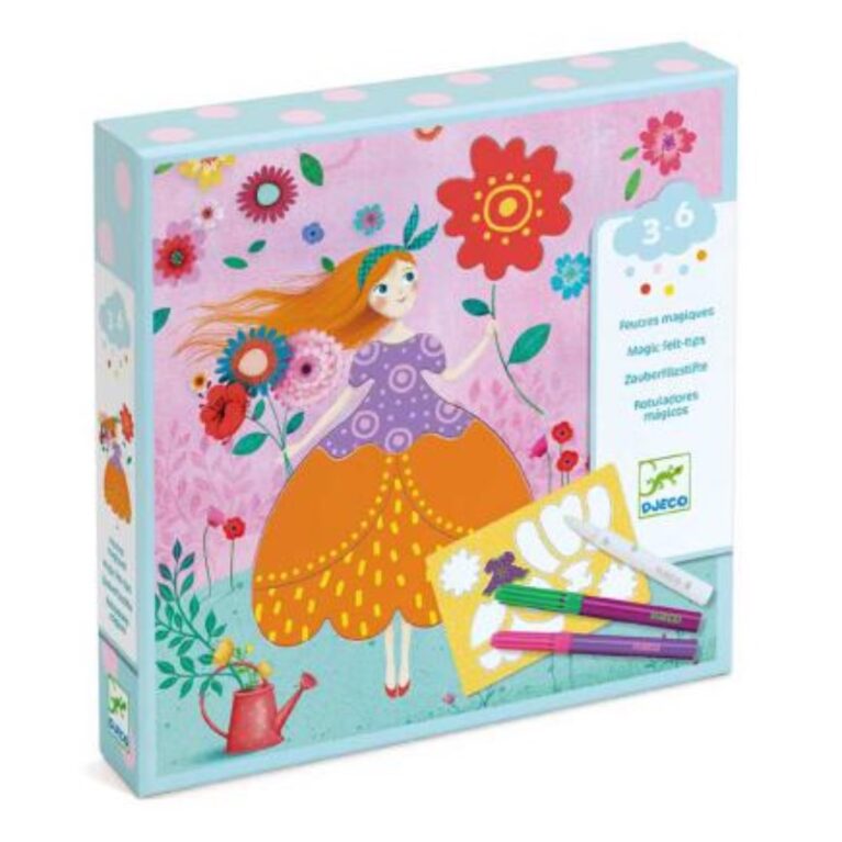 Maries Pretty Dresses &#8211; Colouring Kit By Djeco 3+