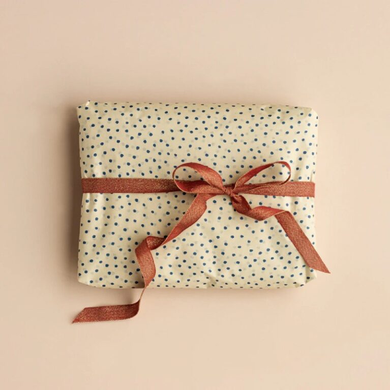 10m Roll Of Ribbon In Red &#038; Gold By Maileg