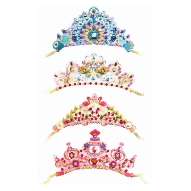 Do It Yourself 4 Mosaic Tiaras To Decorate By Djeco 5+