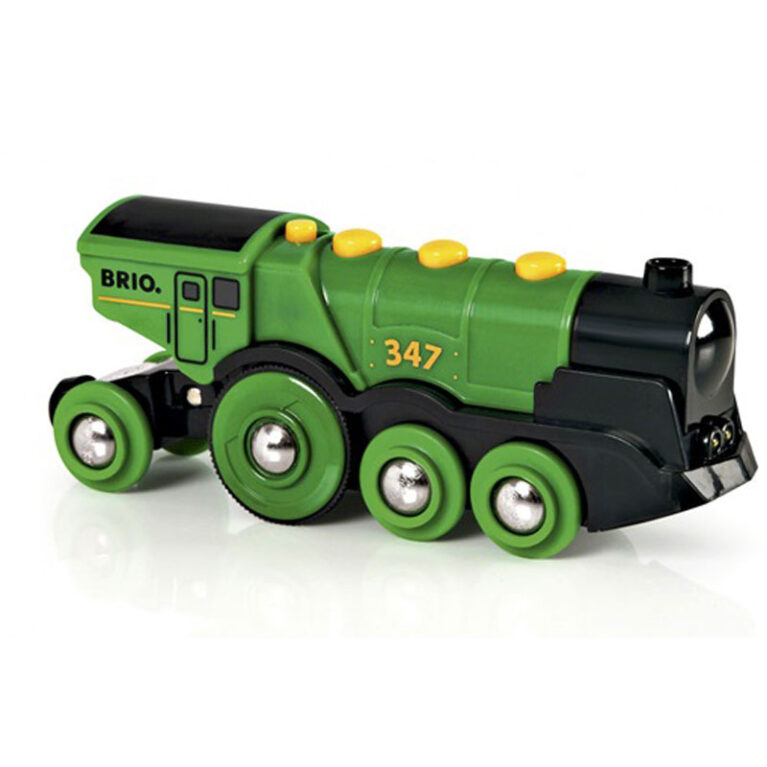 BRIO® Big Green Action Locomotive Train Wooden Railway 3+