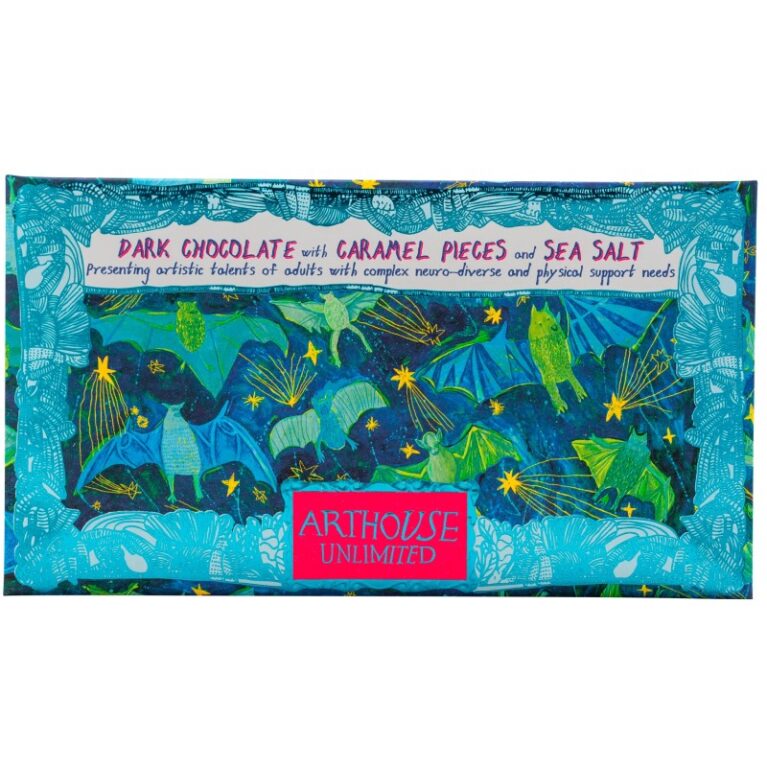 Bats &#8211; Dark Chocolate Bar With Caramel &#038; Sea Salt 100g