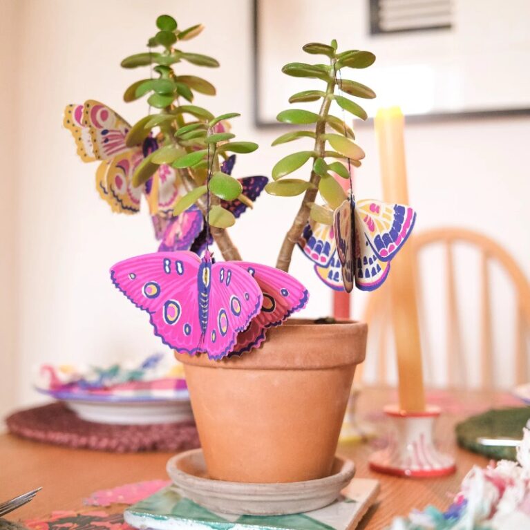 Butterflies &#8211; Paper Ornaments Hanging Decorations