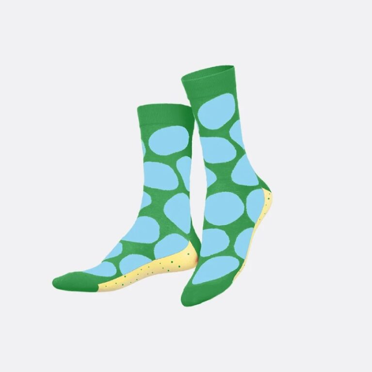 Green Salty Chips &#8211; Pair Of Novelty Socks