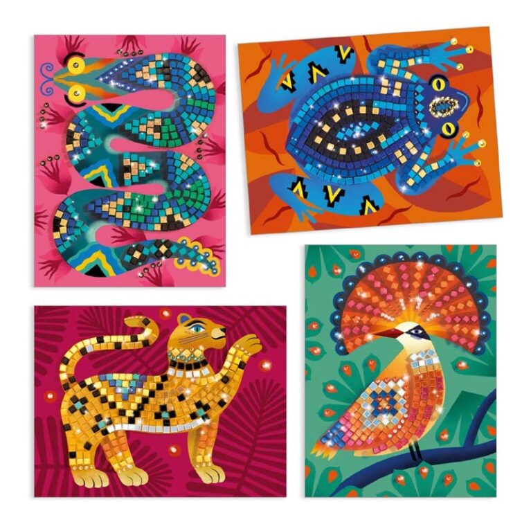 Deep In The Jungle &#8211; Mosaic Craft Kit By Djeco 7+
