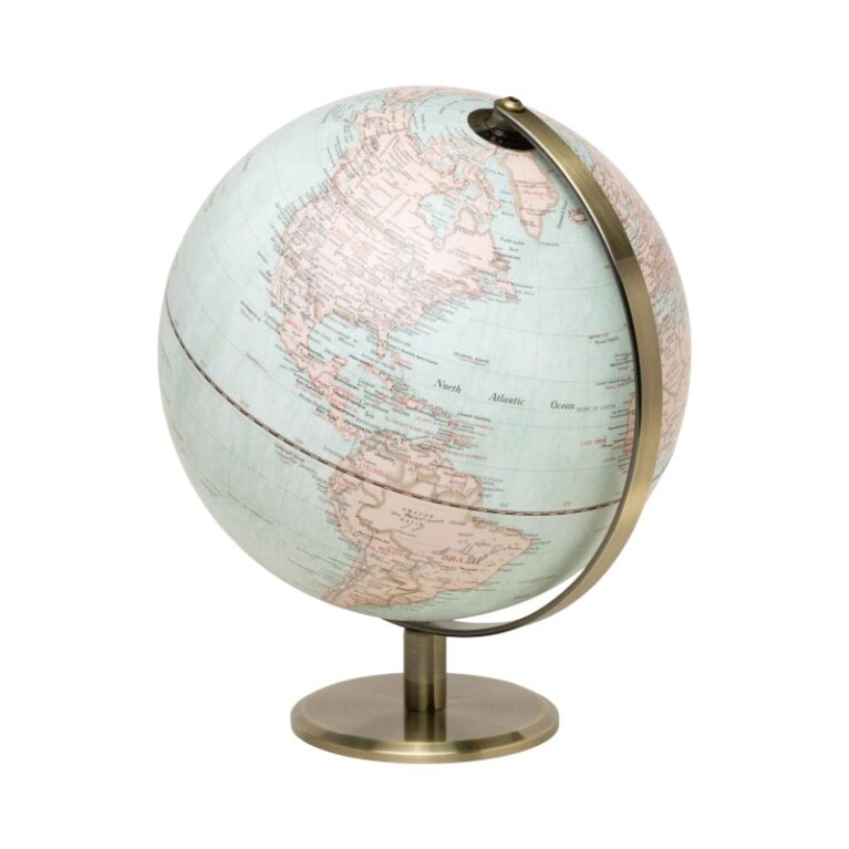 Illuminated World Globe Light &#8211; Vintage Style