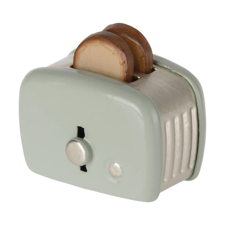 Miniature Toaster &#038; Bread In Mint By Maileg 3+