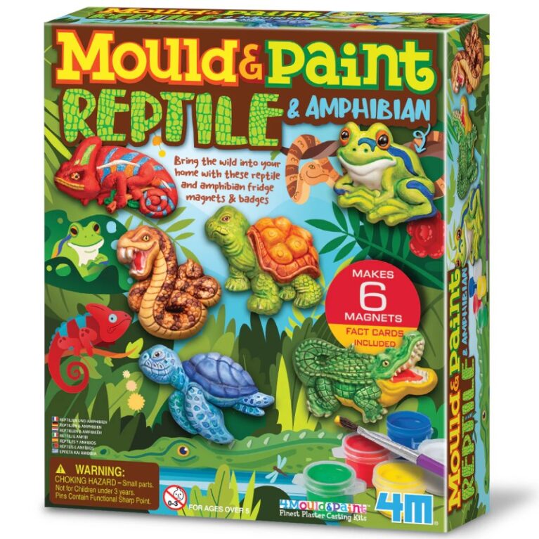 Mould &#038; Paint Reptile &#038; Amphibian Art Kit 5+