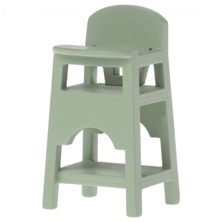 Miniature High Chair In Mint By Maileg 3+