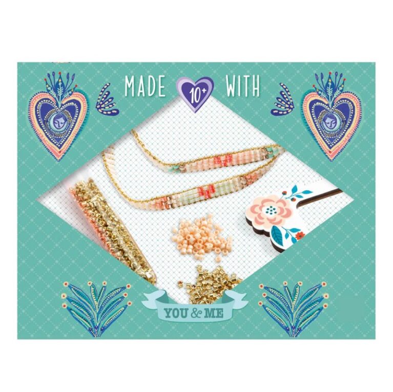 Miyuki &#038; Hearts &#8211; Beads &#038; Jewellery Craft Kit By Djeco 10+