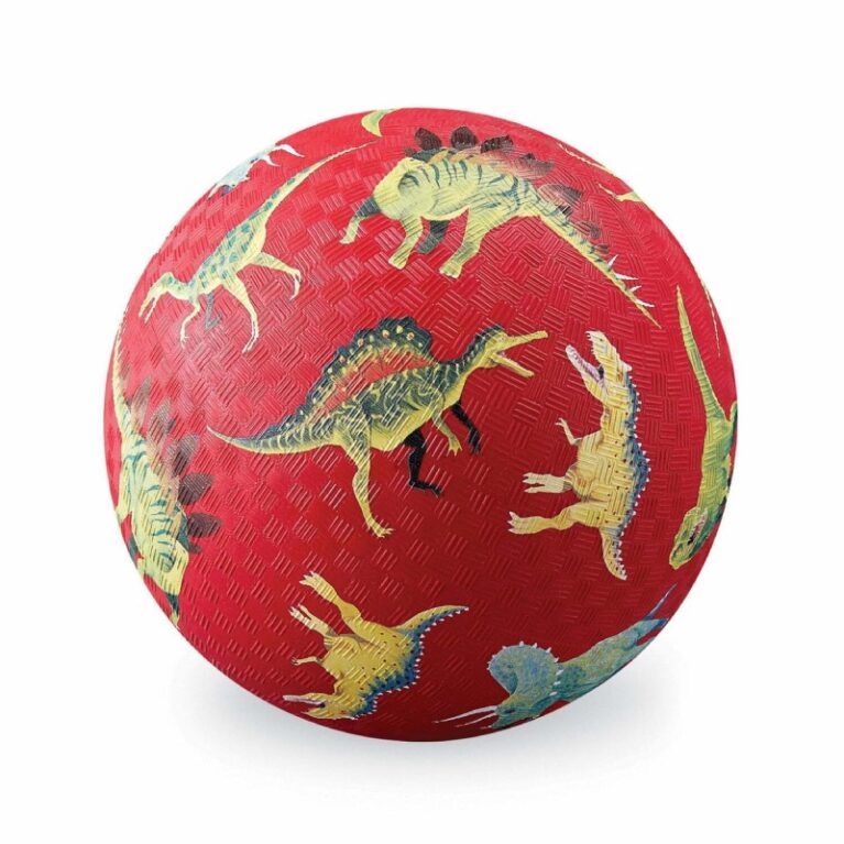 Red Dinosaur &#8211; Large Rubber Picture Ball 18cm